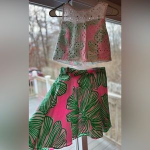 Youth girls 2 piece Skirt set